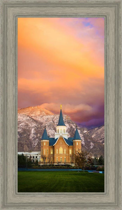 Provo City Center Temple - Colored Sky