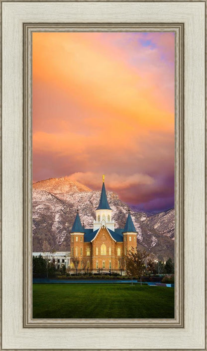Provo City Center Temple - Colored Sky