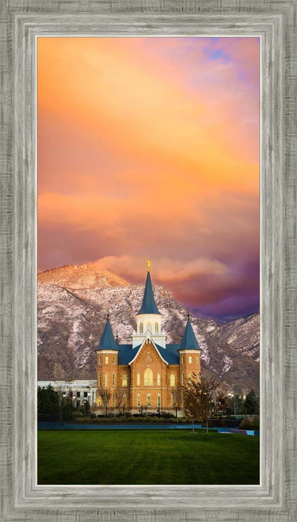 Provo City Center Temple - Colored Sky