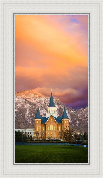 Provo City Center Temple - Colored Sky