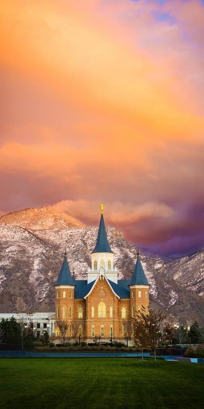 Provo City Center Temple - Colored Sky
