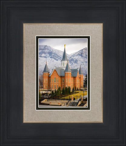 Provo City Center Temple - Snowy Mountains