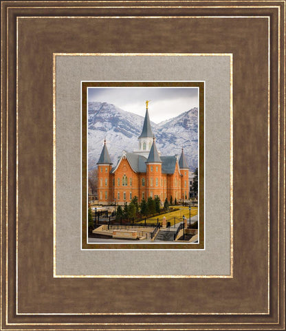 Provo City Center Temple - Snowy Mountains