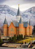 Provo City Center Temple - Snowy Mountains