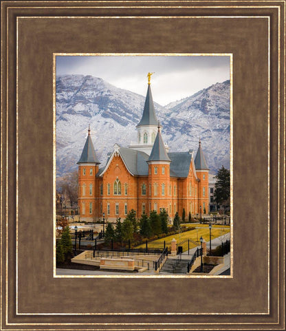 Provo City Center Temple - Snowy Mountains