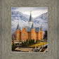 Provo City Center Temple - Snowy Mountains