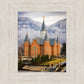 Provo City Center Temple - Snowy Mountains
