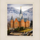 Provo City Center Temple - Snowy Mountains