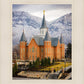 Provo City Center Temple - Snowy Mountains
