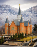 Provo City Center Temple - Snowy Mountains