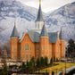 Provo City Center Temple - Snowy Mountains