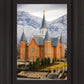 Provo City Center Temple - Snowy Mountains