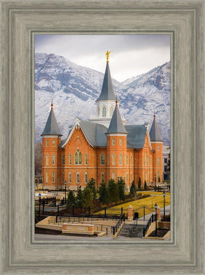 Provo City Center Temple - Snowy Mountains