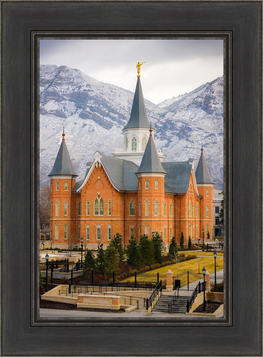 Provo City Center Temple - Snowy Mountains