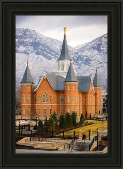 Provo City Center Temple - Snowy Mountains