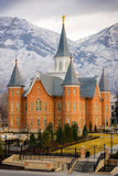 Provo City Center Temple - Snowy Mountains