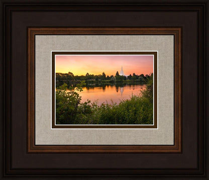 Idaho Falls Temple - Reflective Sunrise