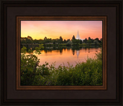 Idaho Falls Temple - Reflective Sunrise