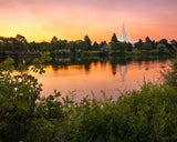 Idaho Falls Temple - Reflective Sunrise