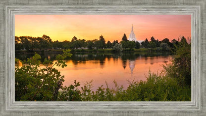 Idaho Falls Temple - Reflective Sunrise