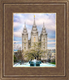 Salt Lake Temple Spring Fountain