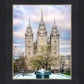 Salt Lake Temple Spring Fountain