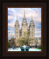 Salt Lake Temple Spring Fountain