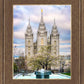 Salt Lake Temple Spring Fountain