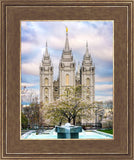 Salt Lake Temple Spring Fountain