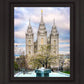 Salt Lake Temple Spring Fountain