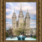Salt Lake Temple Spring Fountain