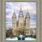 Salt Lake Temple Spring Fountain