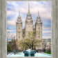 Salt Lake Temple Spring Fountain