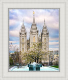 Salt Lake Temple Spring Fountain