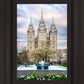 Salt Lake Temple Spring Fountain