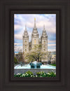 Salt Lake Temple Spring Fountain