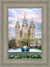 Salt Lake Temple Spring Fountain