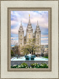 Salt Lake Temple Spring Fountain