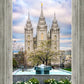 Salt Lake Temple Spring Fountain