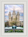 Salt Lake Temple Spring Fountain