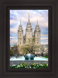 Salt Lake Temple Spring Fountain