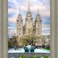 Salt Lake Temple Spring Fountain