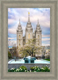 Salt Lake Temple Spring Fountain