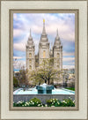 Salt Lake Temple Spring Fountain