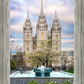 Salt Lake Temple Spring Fountain