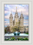 Salt Lake Temple Spring Fountain