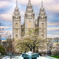 Salt Lake Temple Spring Fountain