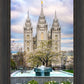 Salt Lake Temple Spring Fountain