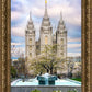 Salt Lake Temple Spring Fountain