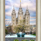 Salt Lake Temple Spring Fountain